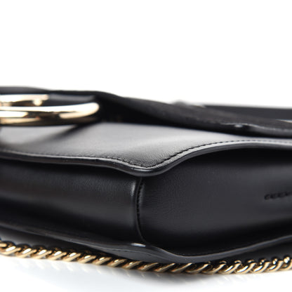 Chloe Suede Calfskin Small Faye Shoulder Bag Black 8 of 10