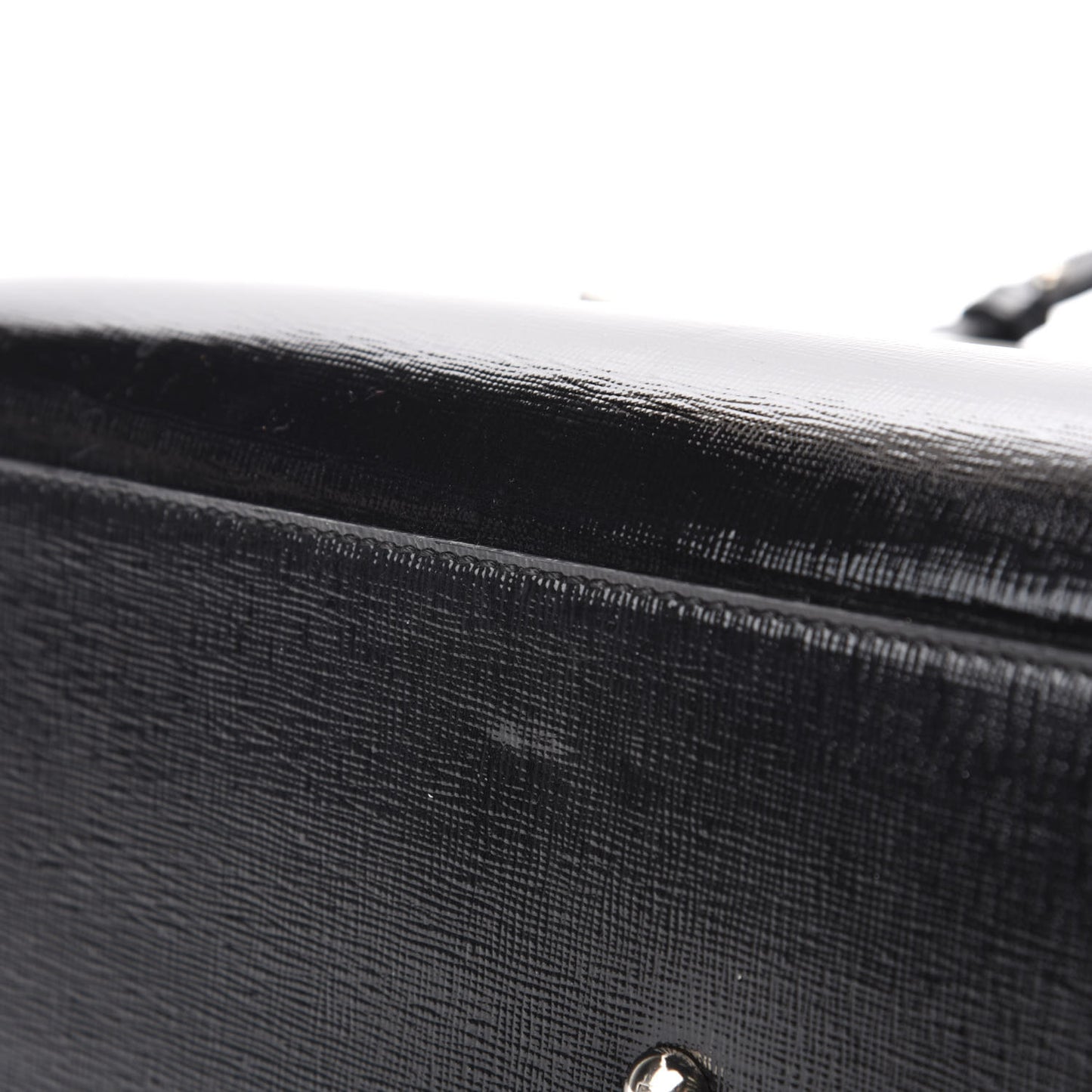 Patent Vitello Elite Regular 2Jours Tote Black