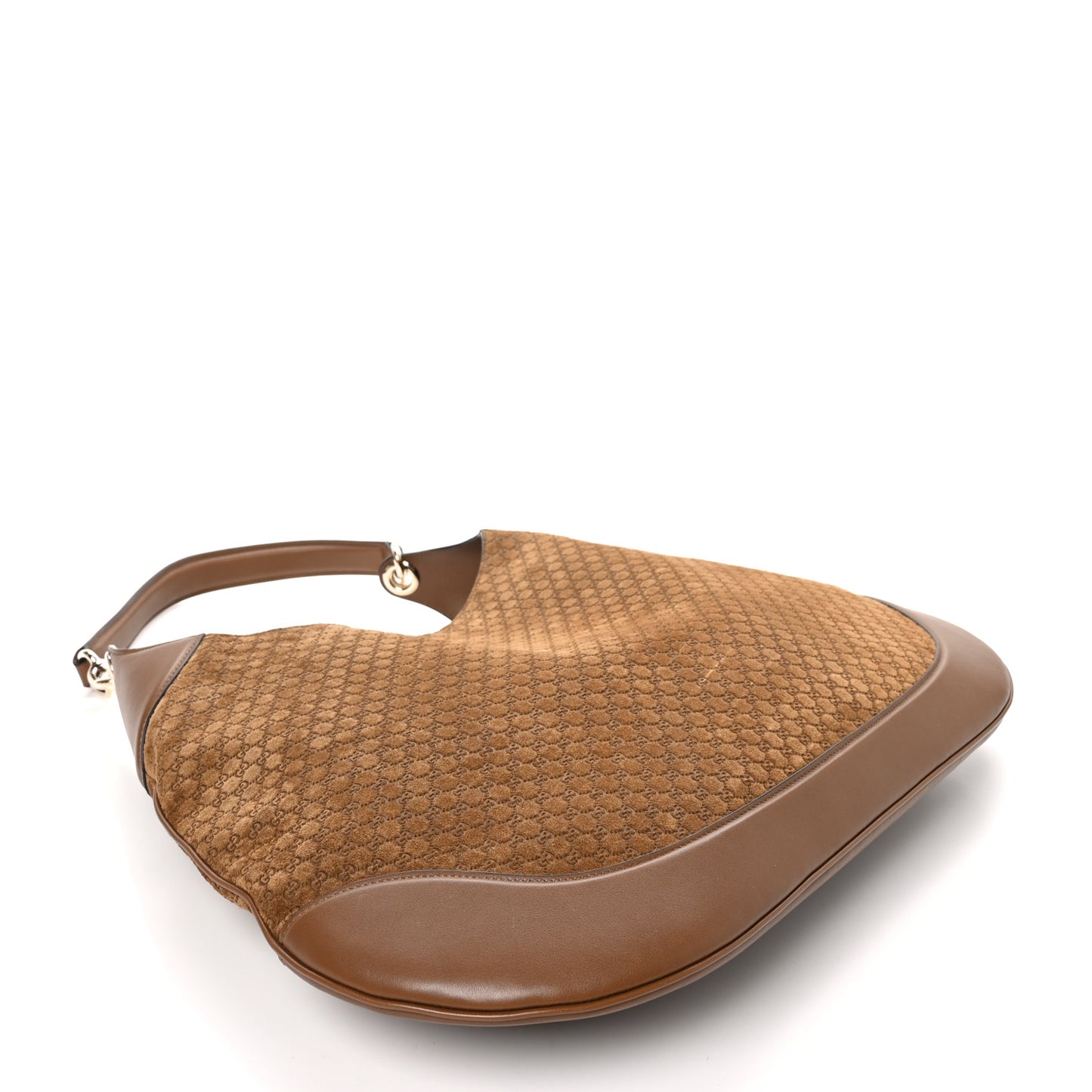 GG Suede B Large Shoulder Bag Brown