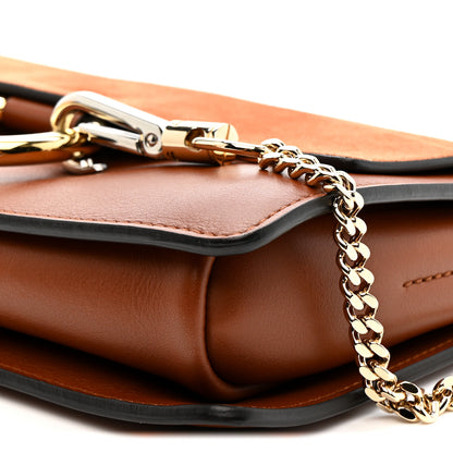 Chloe Suede Calfskin Small Faye Shoulder Bag Tobacco 11 of 11