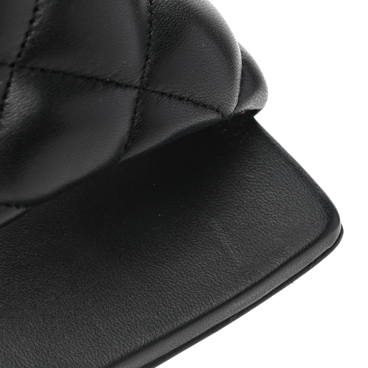 Bottega Veneta Nappa Matelasse Padded Mule Sandals 35 Black 9 of 10