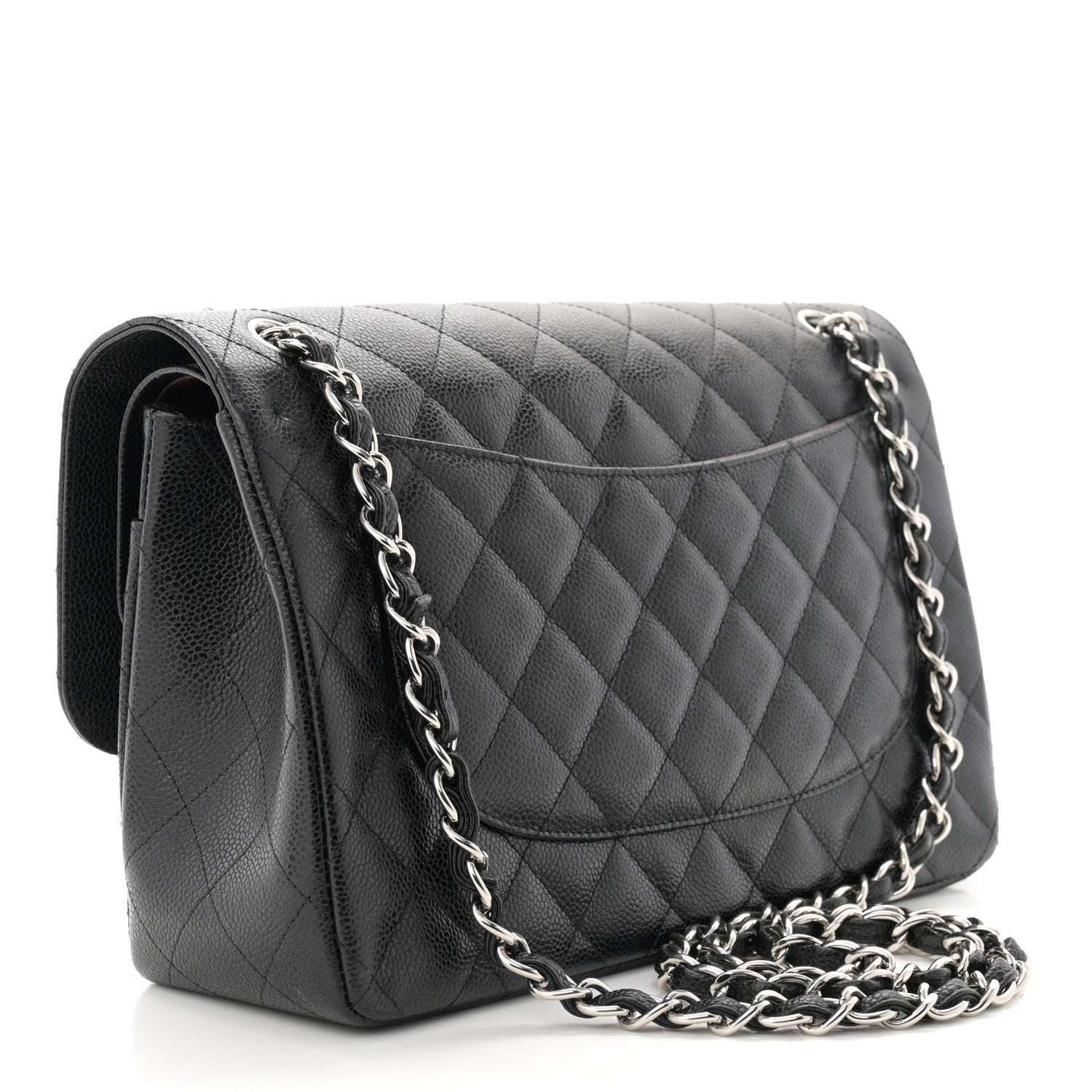 Chanel Caviar Quilted Jumbo Double Flap Black 3 of 11