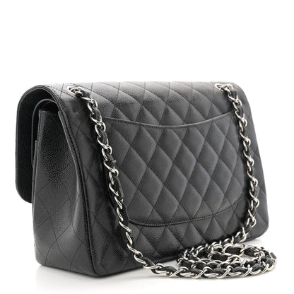 Chanel Caviar Quilted Jumbo Double Flap Black 3 of 11