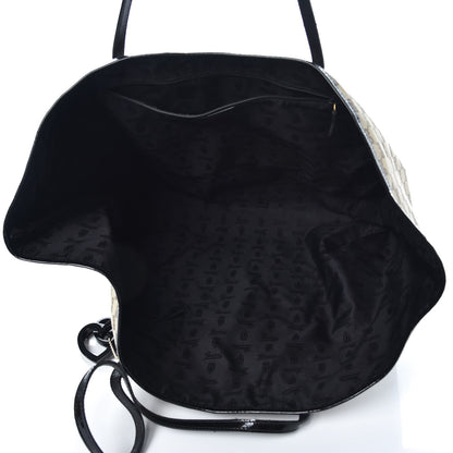 Gucci Monogram Patent Trim Tote Black 5 of 14
