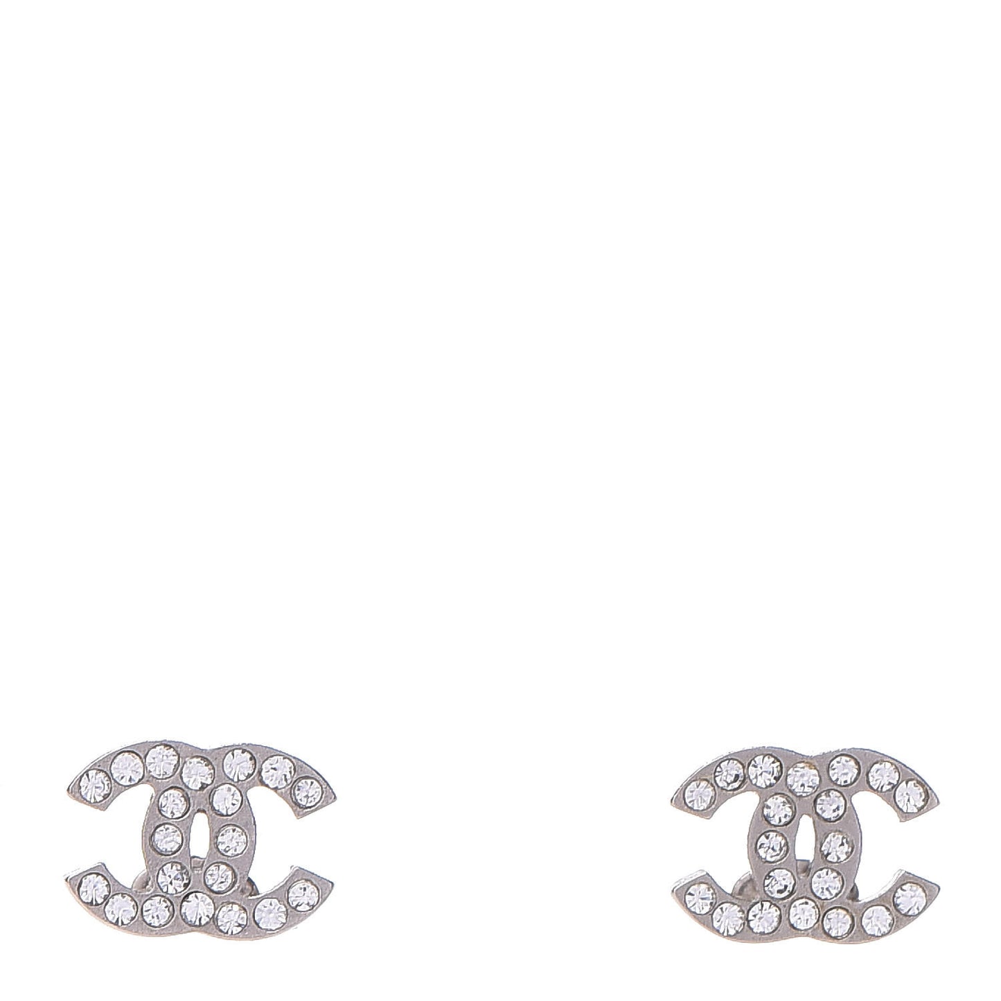 Crystal Mini Timeless CC Earrings Silver