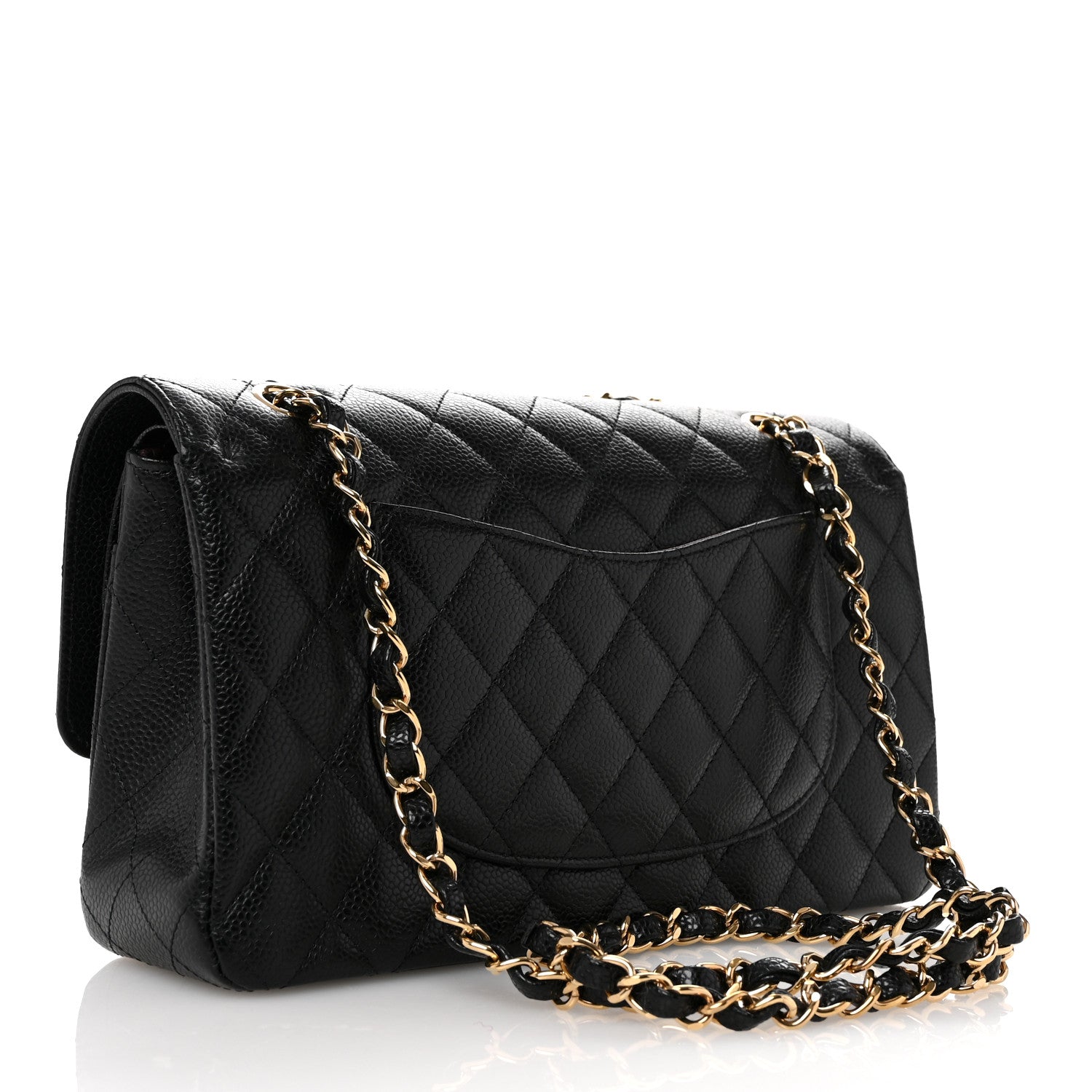 Chanel Caviar Quilted Medium Double Flap Black 3 of 10