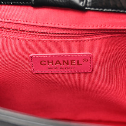Chanel Shiny Aged Calfskin Shopping Bag Black 6 of 10