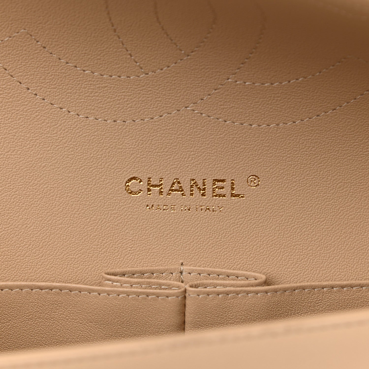 Chanel Lambskin Quilted Jumbo Double Flap Beige 5 of 10