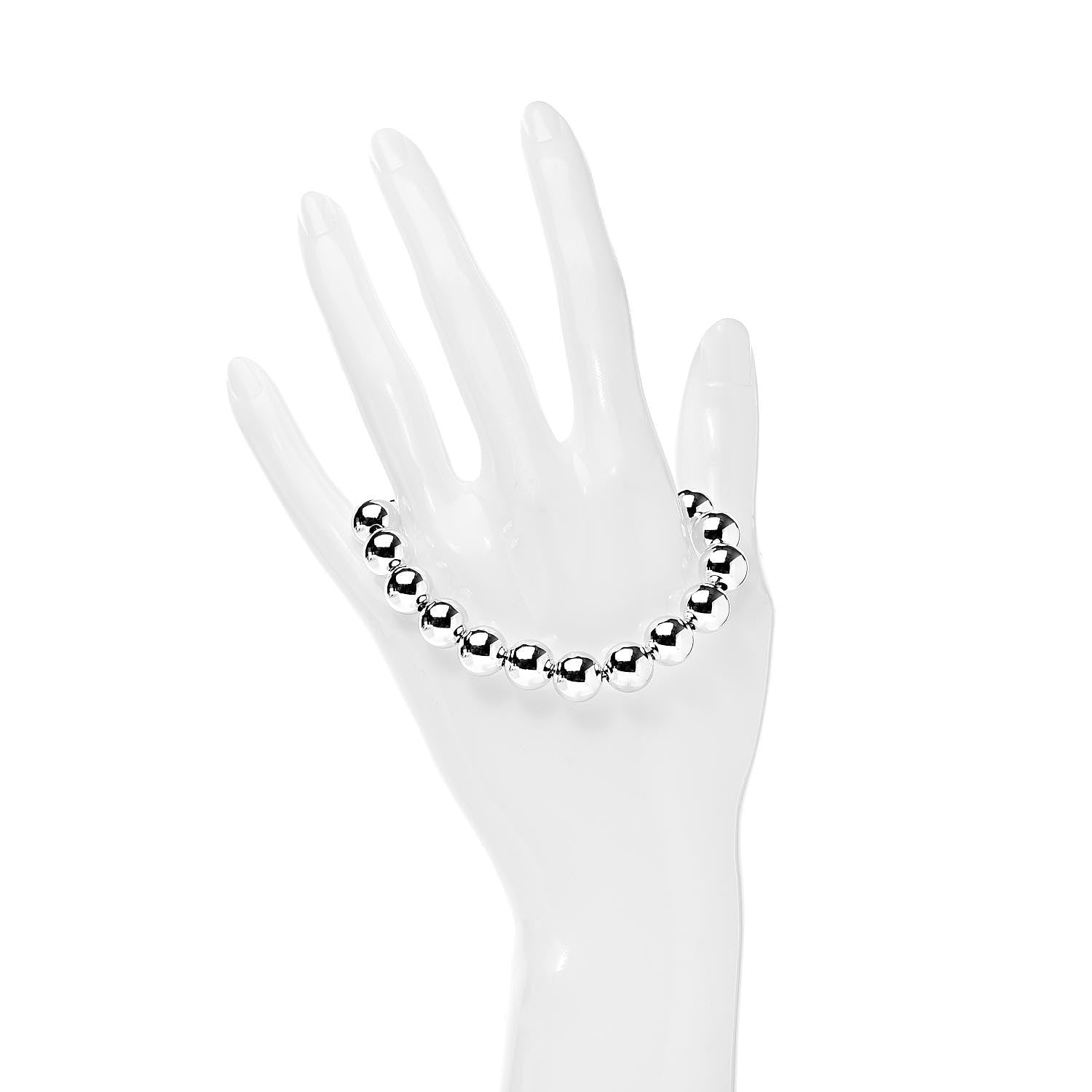 Tiffany Sterling Silver 10mm HardWear Ball Bracelet 2 of 5