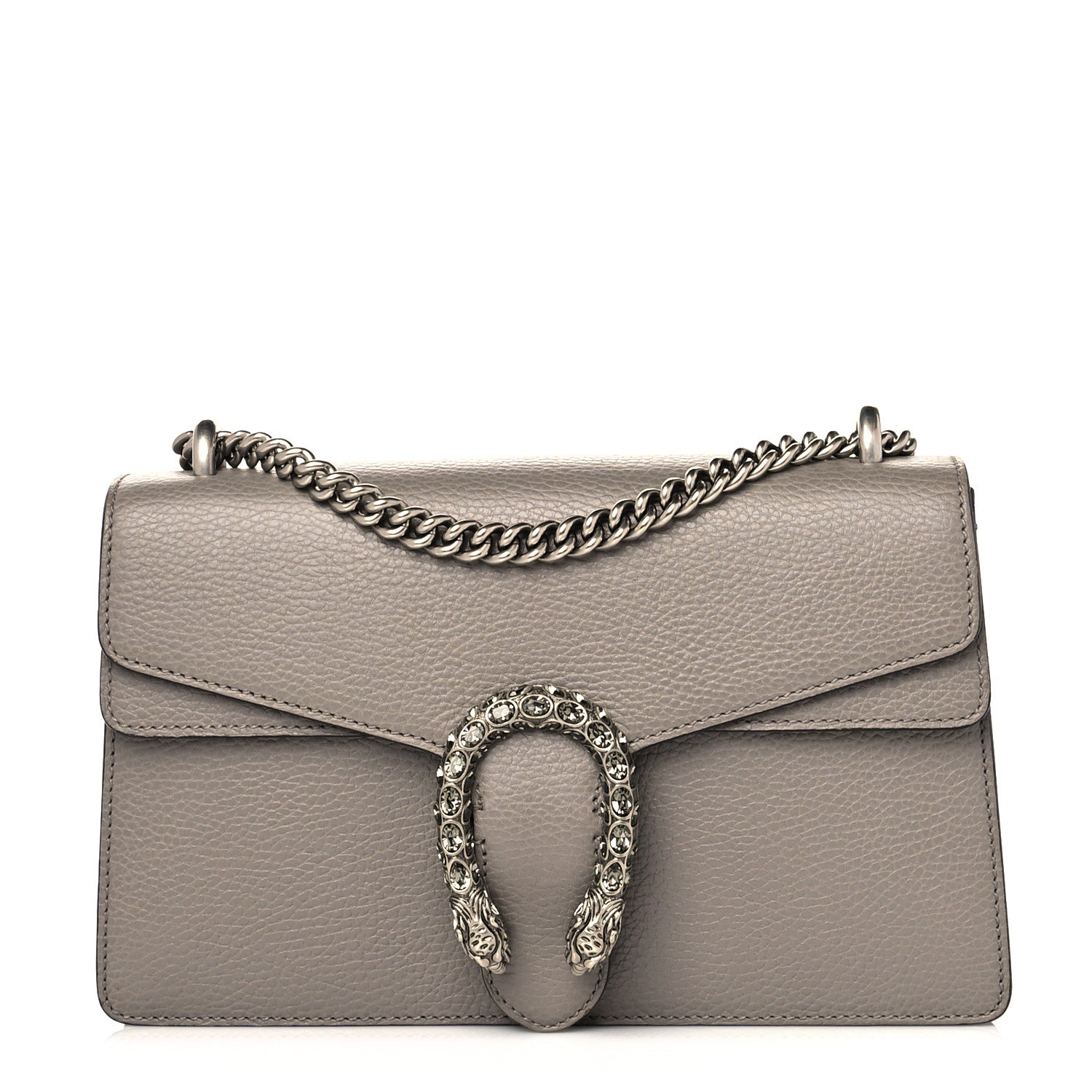 Gucci Pebbled Calfskin Small Dionysus Shoulder Bag Dusty Grey 1 of 11