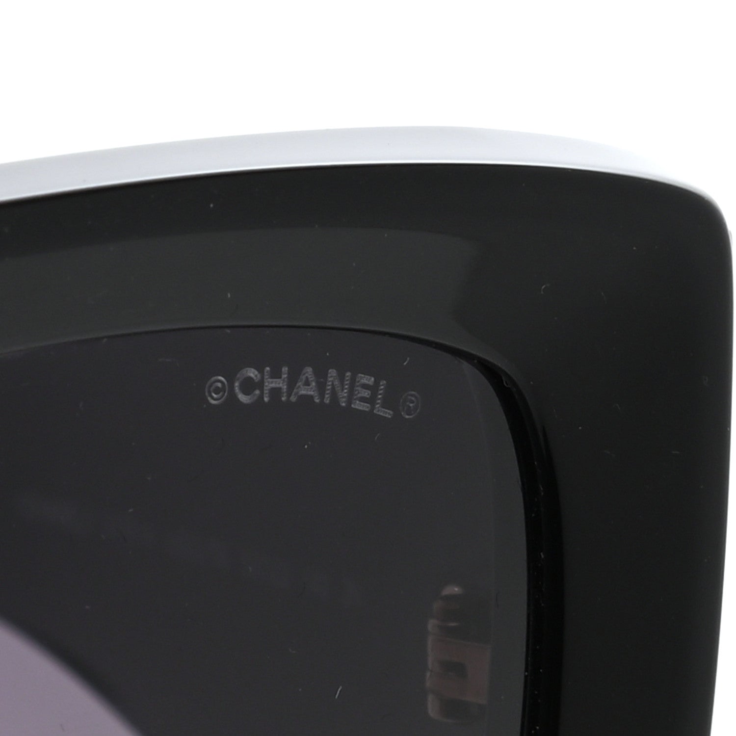 Chanel Acetate Rectangle Sunglasses 5435 Black 7 of 7