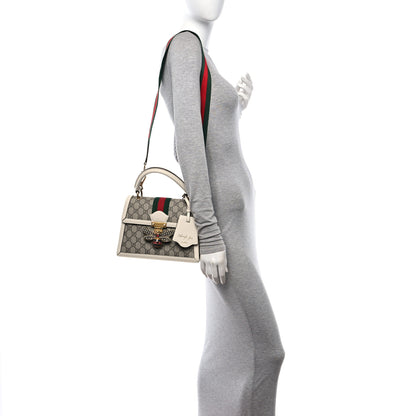 Gucci GG Supreme Monogram Small Queen Margaret Top Handle Bag White 2 of 12