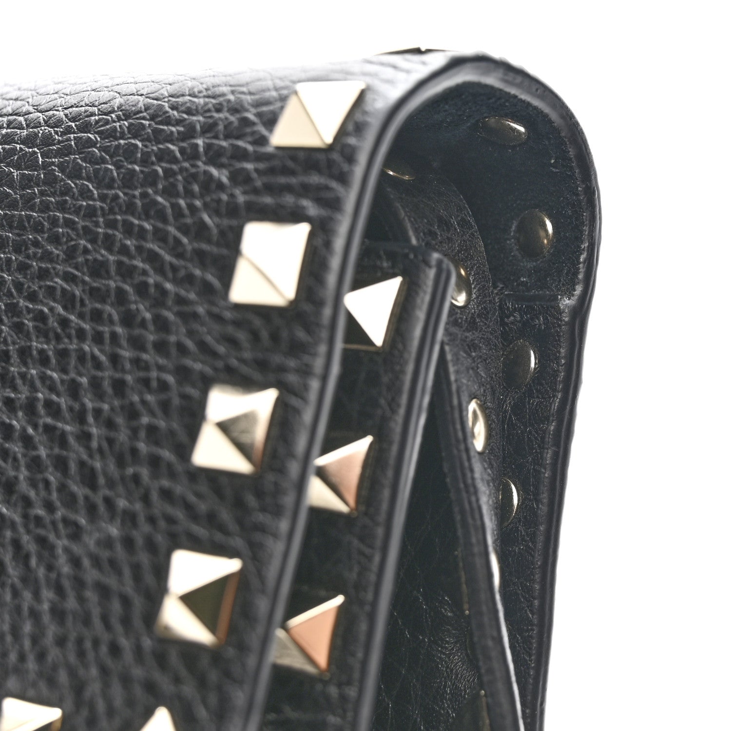 Valentino Garavani Pebbled Calfskin Medium Rockstud Flip Lock Crossbody Bag Black 11 of 12