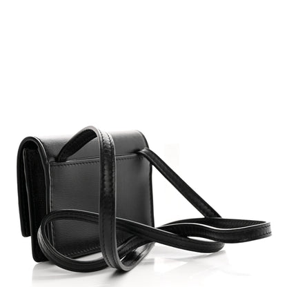 Fendi Vitello Palmellato Card Case With Strap Black 2 of 8