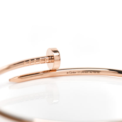Cartier 18K Pink Gold Small Juste Un Clou Bracelet 17 4 of 5