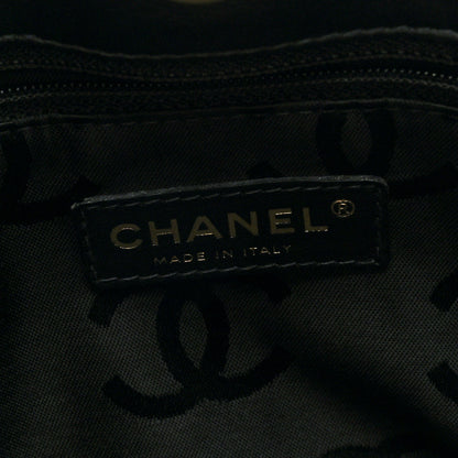 Chanel Calfskin Wild Stitch Tote Black 6 of 10