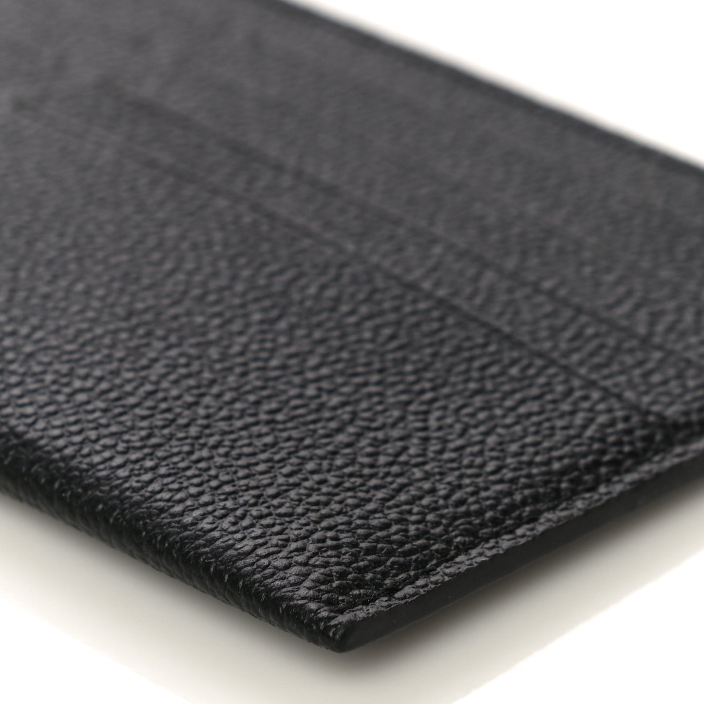 Calfskin Felicie Chain Wallet Card Holder Insert Black