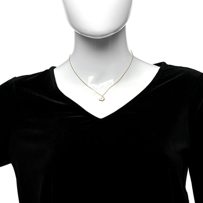 Van Cleef & Arpels 18K Yellow Gold Mother of Pearl Sweet Alhambra Butterfly Pendant Necklace 2 of 4