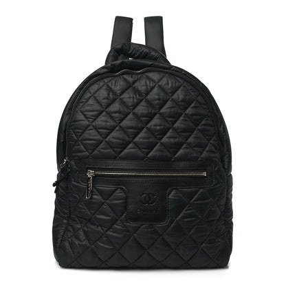 Chanel Nylon Quilted Coco Cocoon Backpack Black 1 of 9