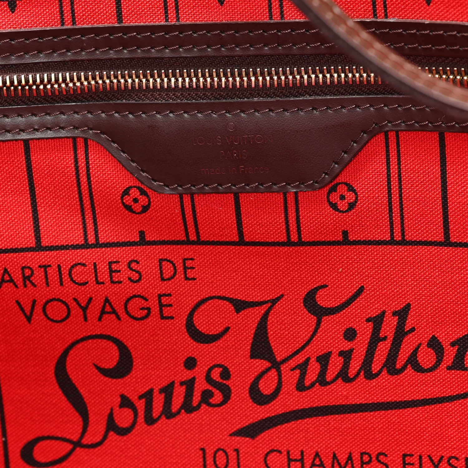 Louis Vuitton Damier Ebene Neverfull GM 6 of 12