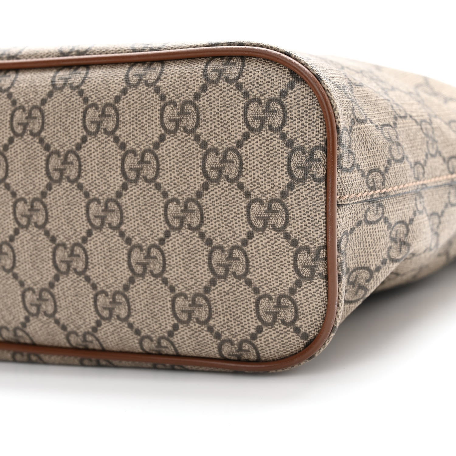 Gucci Soft GG Supreme Monogram Small Crossbody Tote Beige Cuir 9 of 9