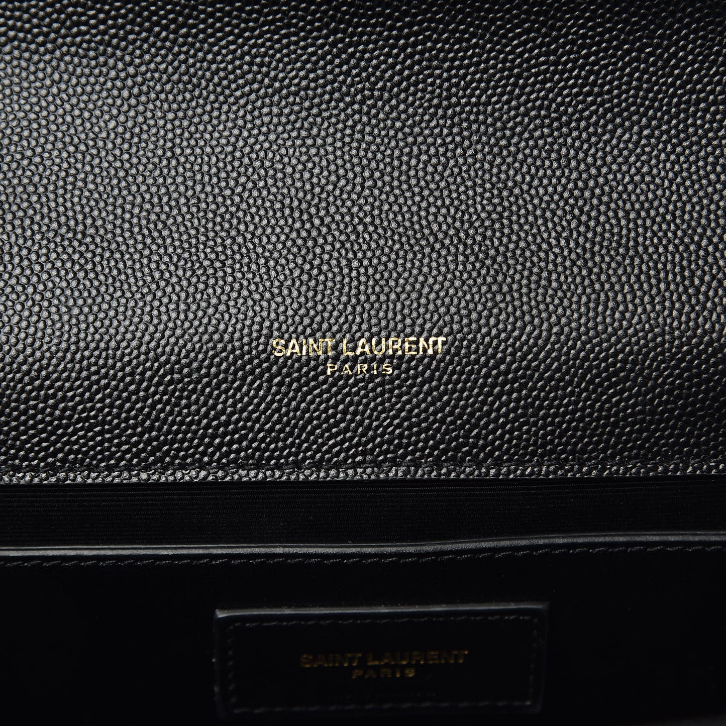 Grain De Poudre Medium Classic Monogram Kate Satchel Black