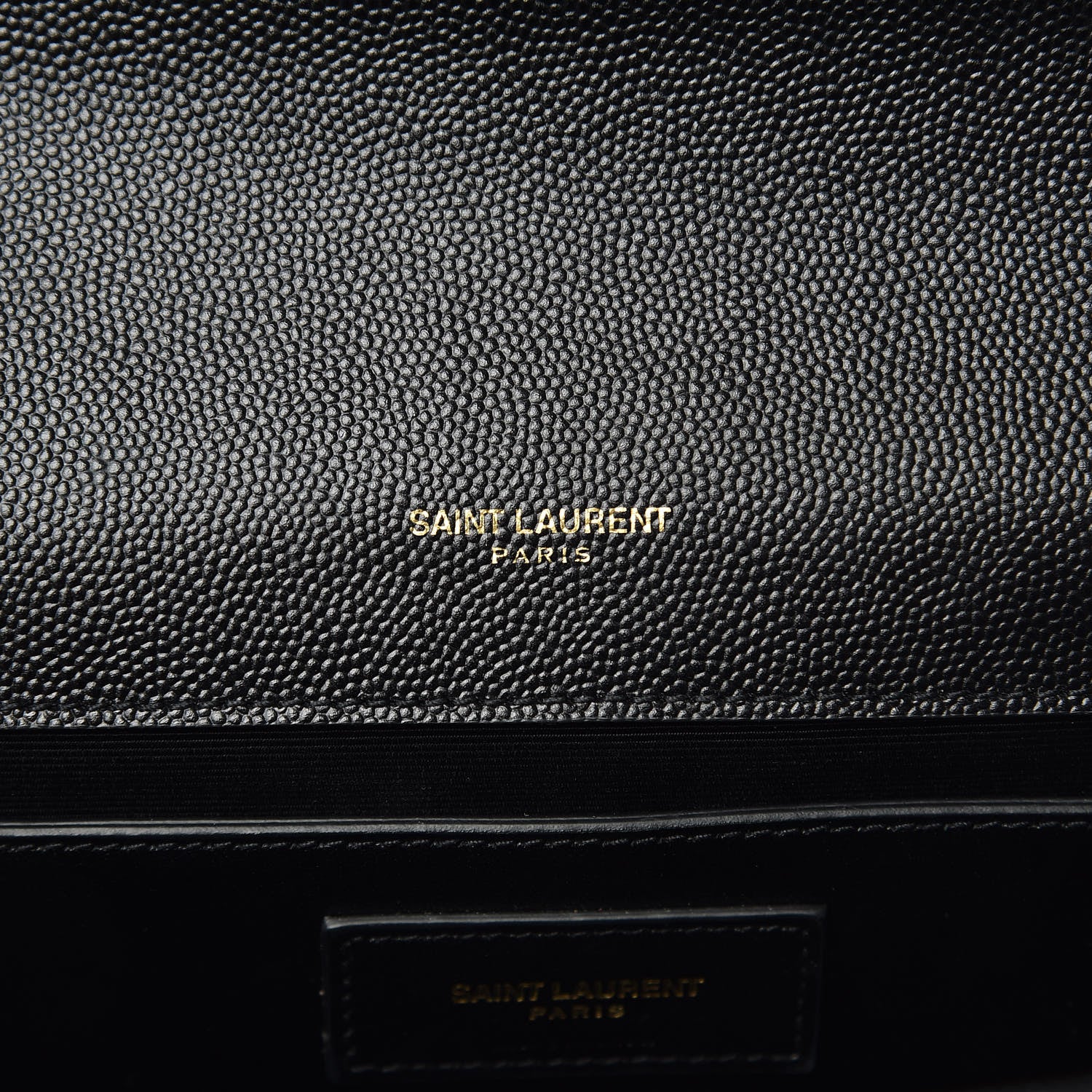 Saint Laurent Grain De Poudre Medium Classic Monogram Kate Satchel Black 7 of 10
