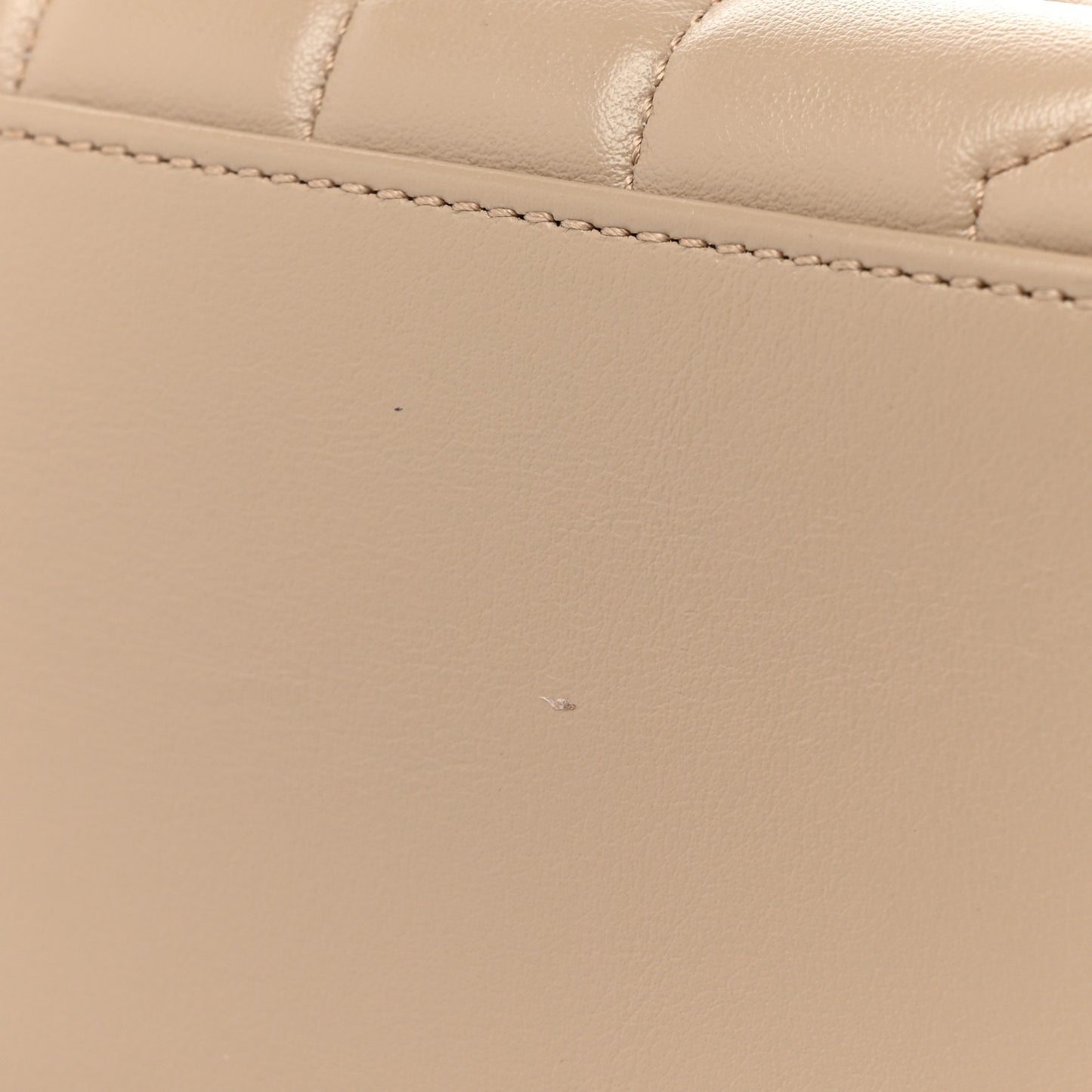 Calfskin Y Quilted Monogram Small Loulou Chain Satchel Dark Beige