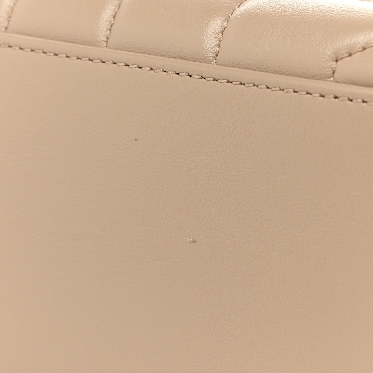 Saint Laurent Calfskin Y Quilted Monogram Small Loulou Chain Satchel Dark Beige 9 of 10