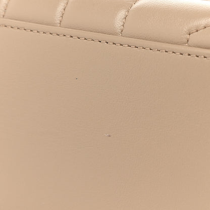 Saint Laurent Calfskin Y Quilted Monogram Small Loulou Chain Satchel Dark Beige 9 of 10