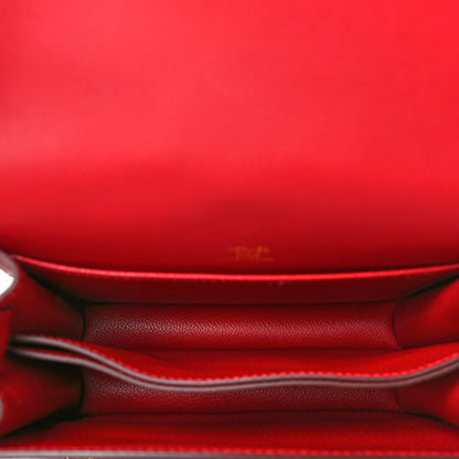 Hermes Swift Mini Sac Roulis Rouge Piment 5 of 10