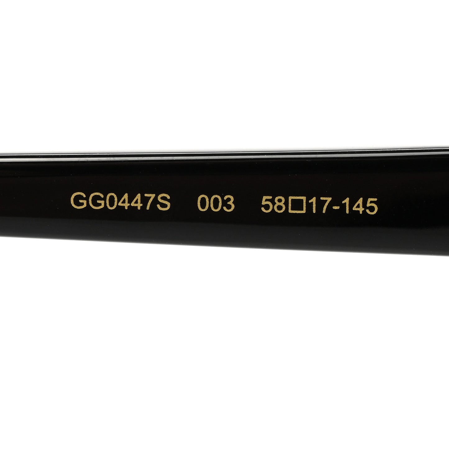 Acetate Aviator Sunglasses GG0447S Black