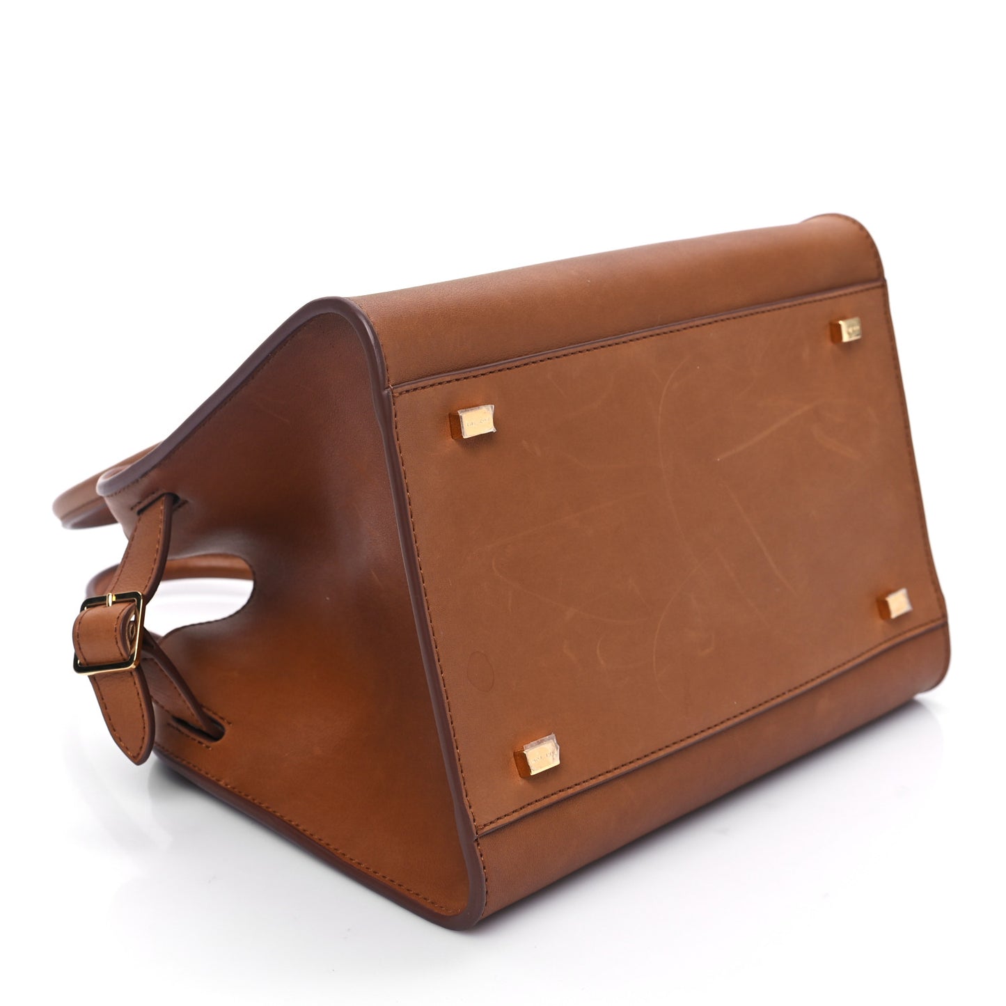 Polished Saddle Calfskin Soft Margaux 10 Bag Cuir