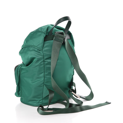 Prada Nylon Vela Saffiano Double Buckle Backpack Oleandro 3 of 9