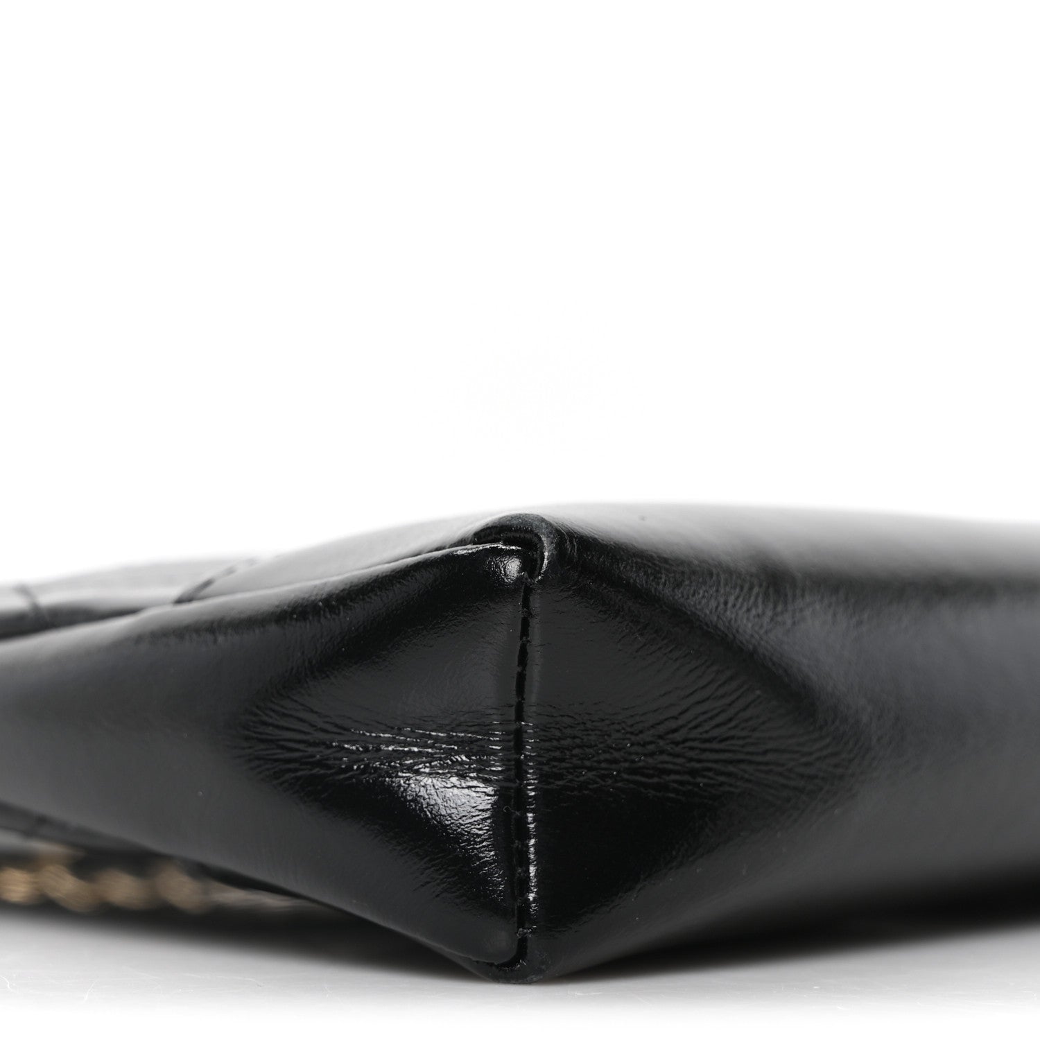 Chanel Shiny Crumpled Calfskin Quilted Nano 31 Shopping Bag Black 10 of 11