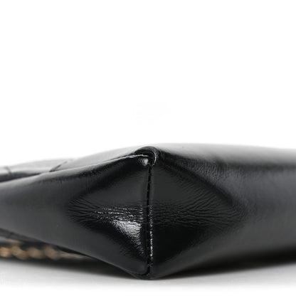 Chanel Shiny Crumpled Calfskin Quilted Nano 31 Shopping Bag Black 10 of 11