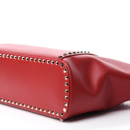 Valentino Garavani Vitello Rockstud Shoulder Bag Rosso Valentino 7 of 13