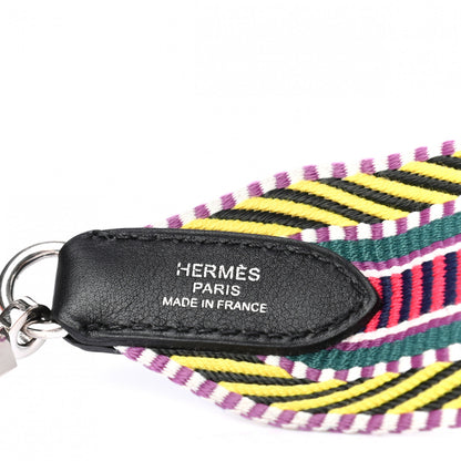Hermes Toile Swift 50mm Sangle Cavale Shoulder Strap Multicolor Black 3 of 3
