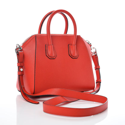 Givenchy Sugar Goatskin Mini Antigona Pop Red 3 of 9