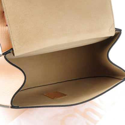 Chloe Grained Calfskin Lambskin Drew Shoulder Bag Powder Beige Caramel 5 of 8