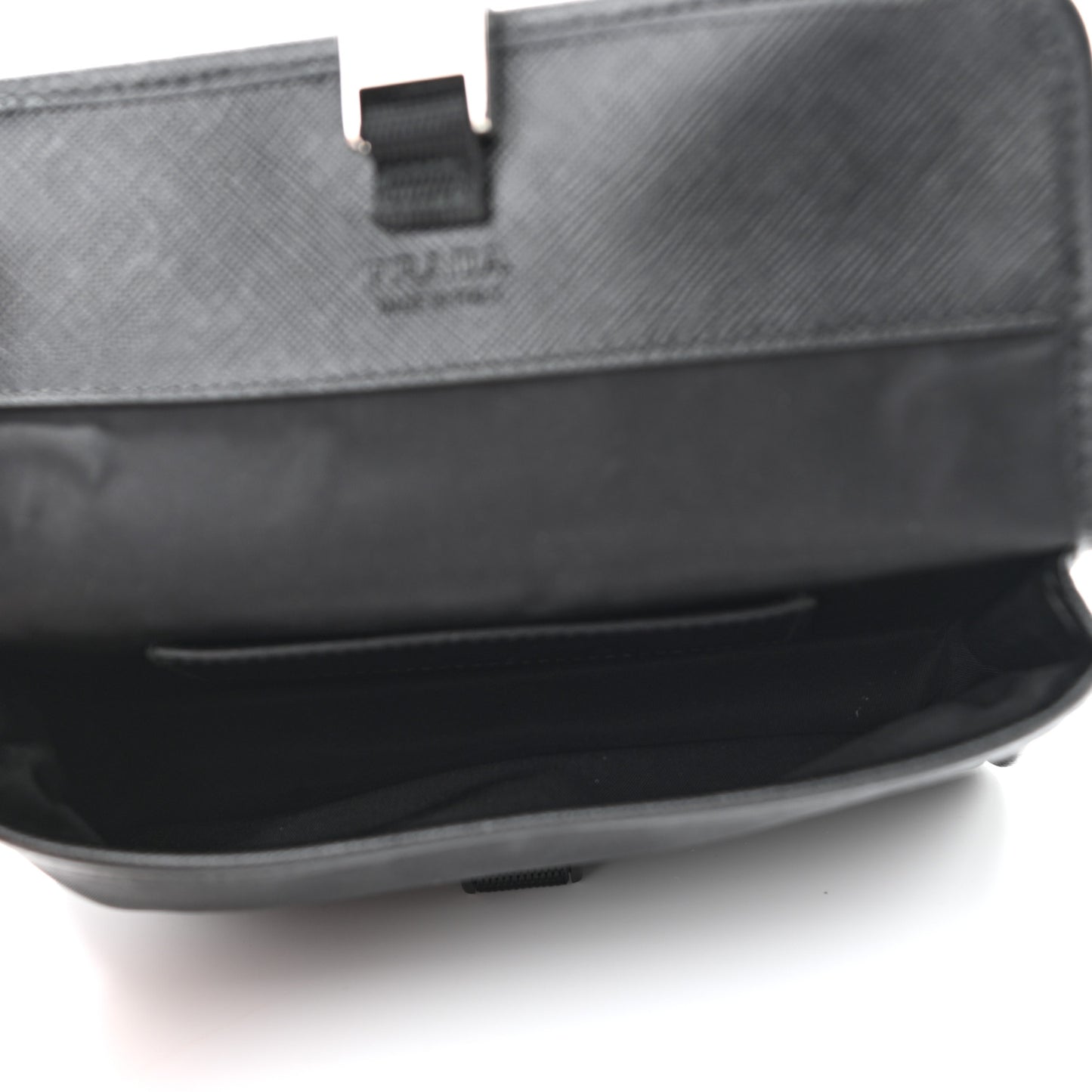 Re-Nylon Saffiano Smartphone Case Crossbody Black