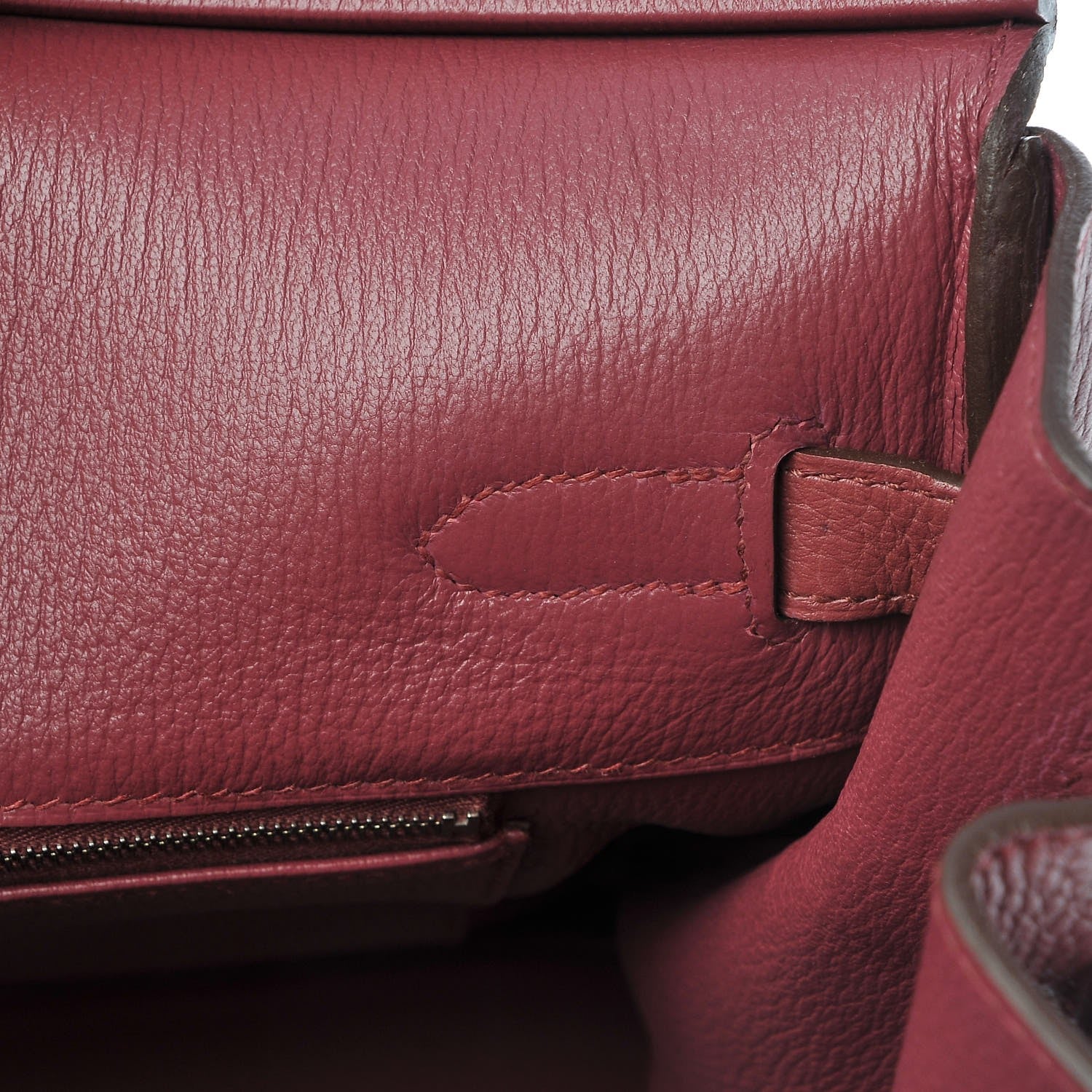 Hermes Taurillon Clemence Birkin 35 Bois de Rose 17 of 30