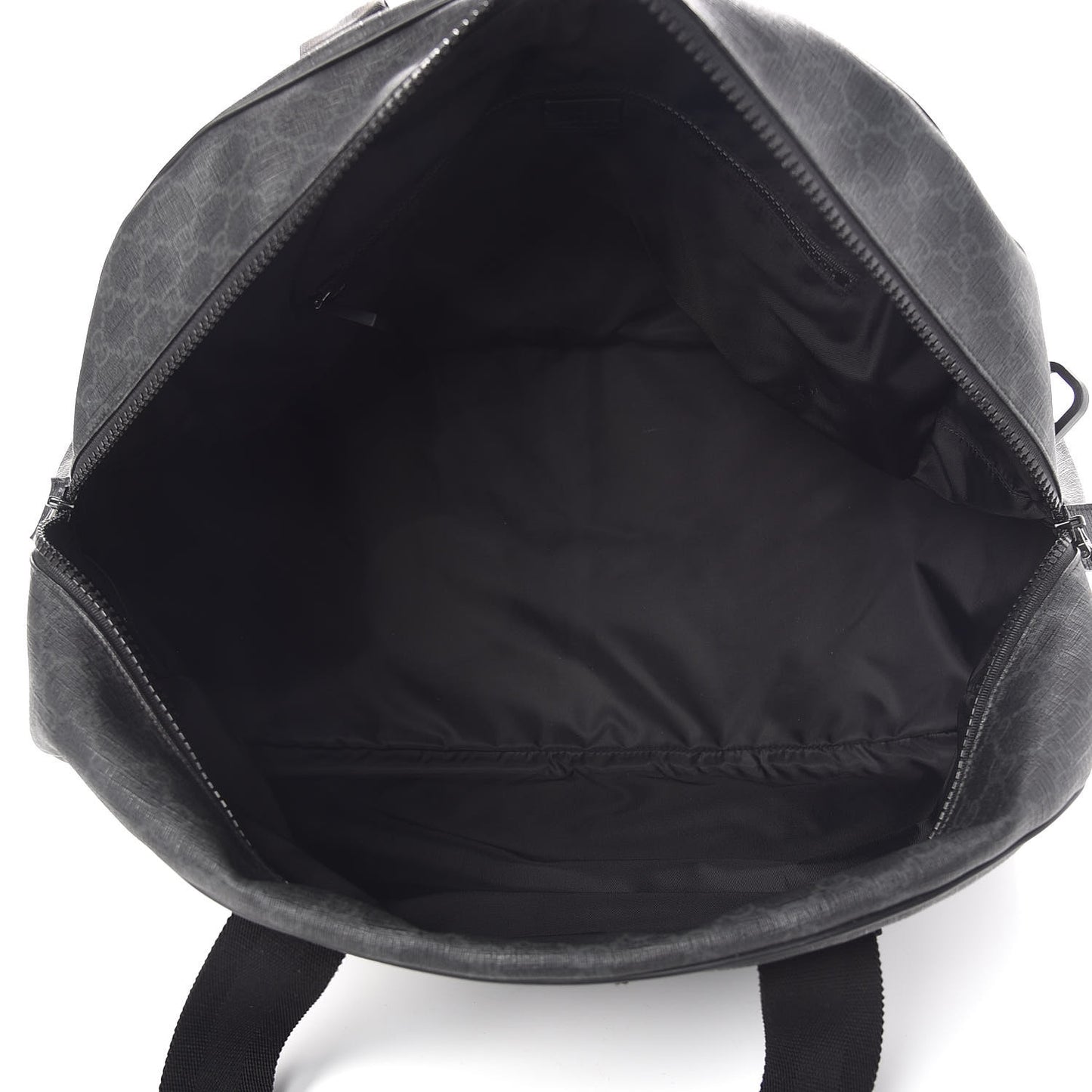 GG Supreme Monogram Duffle Bag Black