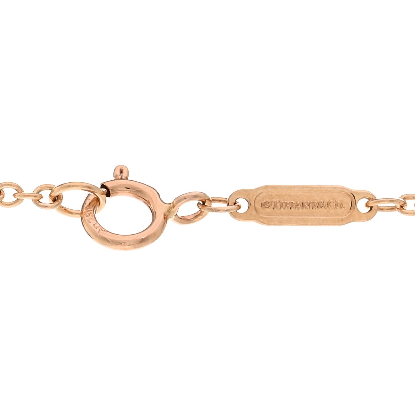 18K Rose Gold Diamond Knot Necklace