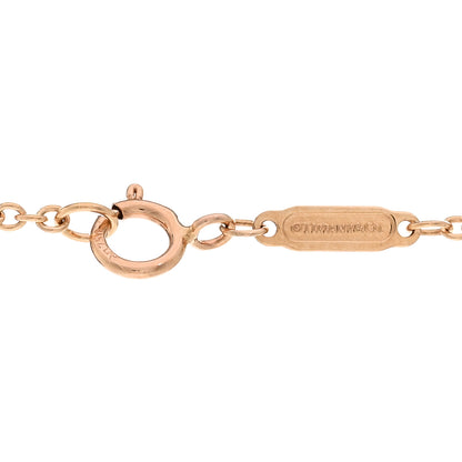 Tiffany 18K Rose Gold Diamond Knot Necklace 4 of 5