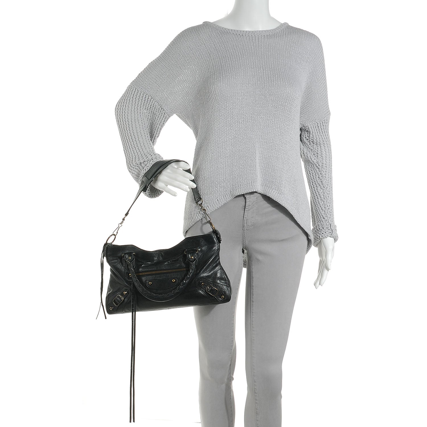 Balenciaga Chevre First Black 2 of 7