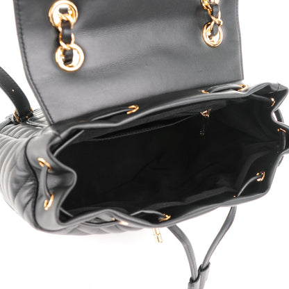 Chanel Calfskin Chevron Quilted Small Urban Spirit Backpack Black 6 of 8