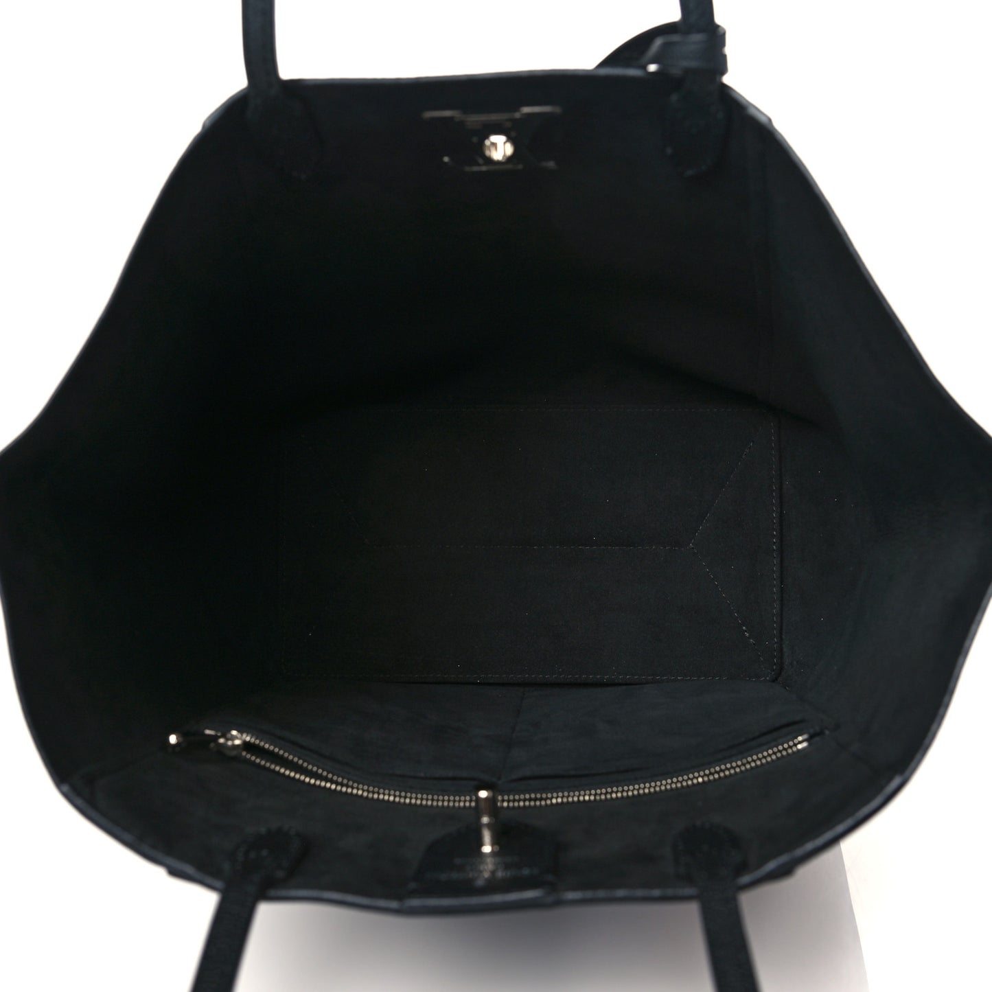 Calfskin Lockme Cabas Black
