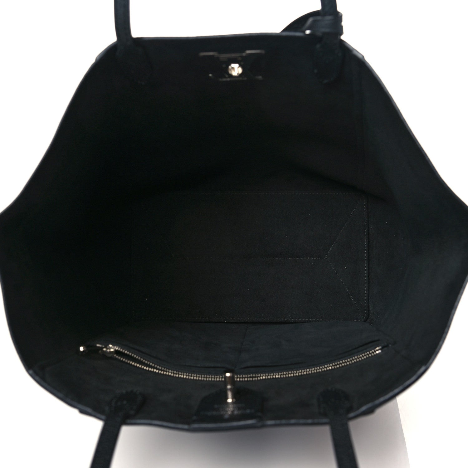 Louis Vuitton Calfskin Lockme Cabas Black 5 of 9