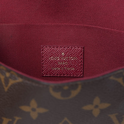 Louis Vuitton Monogram Pochette Felicie Chain Wallet Fuchsia 6 of 10